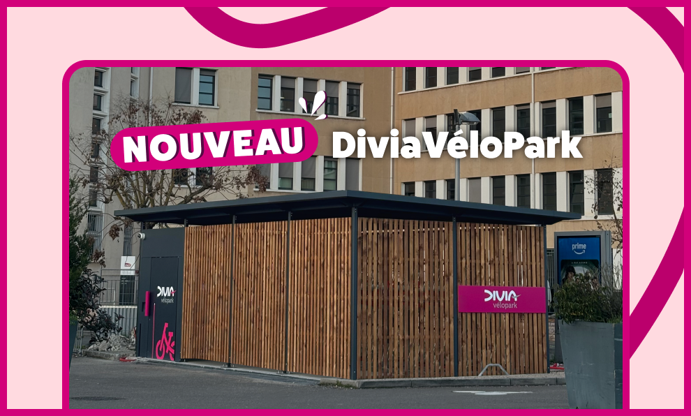 Affiche promotionnelle Nouveau DiviaVéloPark Gare